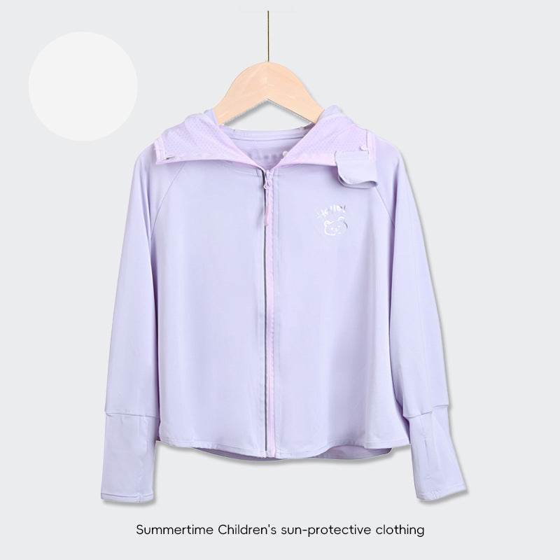 Kinder UV-Schutzjacke mit Kapuze und leichten atmungsaktiven Eigenschaften Echo Archiv