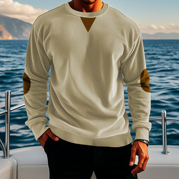 Herren eleganter Strickpullover mit modernen Akzenten Echoarchiv