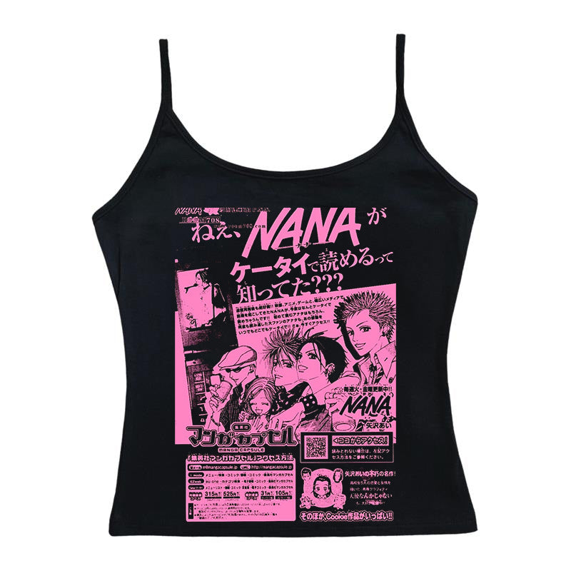 Damen Crop-Top mit kreativem grafischen Druck Echo Archiv