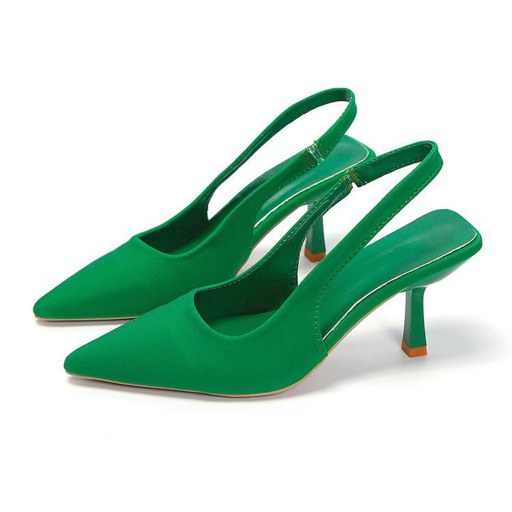 Damen Slingback-Pumps mit spitzer Zehenpartie und schmalem Kitten-Heel – Lioré