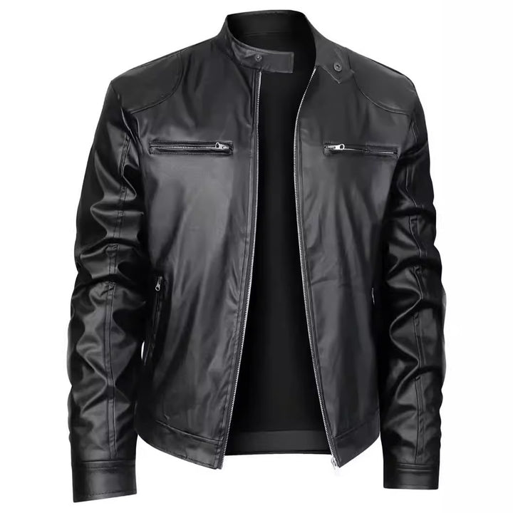 Herren Modische Lederjacke Echo Archiv