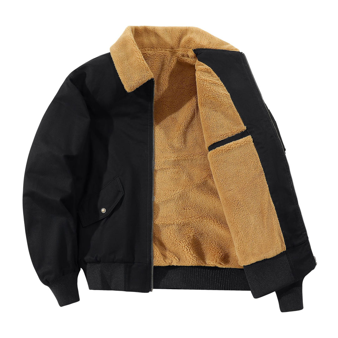 Herren lässige Bomberjacke mit weichem Innenfutter und praktischen Taschen Echoarchiv