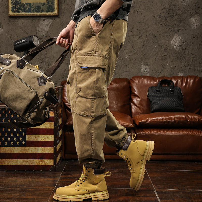 Herren Cargo-Hose mit elastischem Bund und praktischen Seitentaschen – Bravaro
