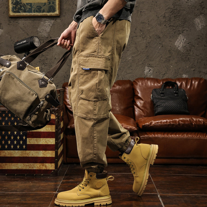 Herren Cargo-Hose mit elastischem Bund und praktischen Seitentaschen – Bravaro