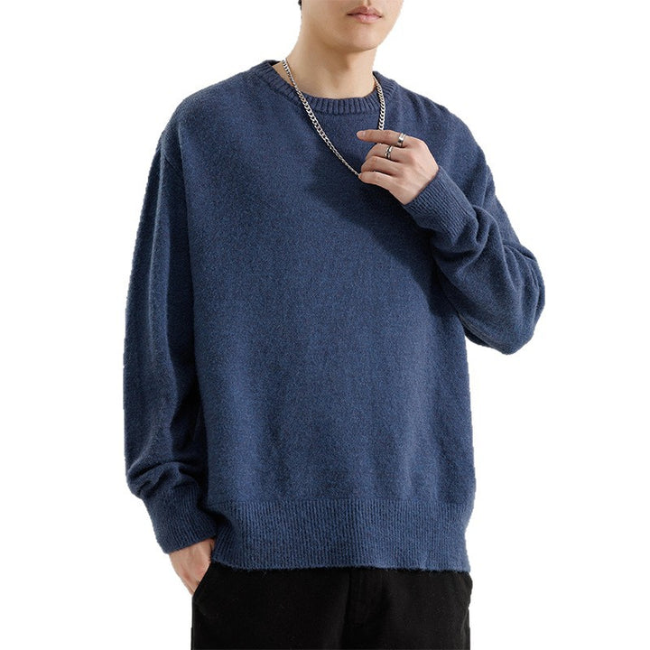 Herren Oversize Rundhalspullover aus weichem Feinstrick Echo Archiv