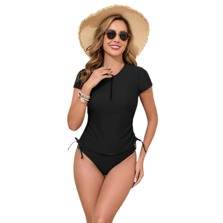 Damen Sportliches Tankini-Set mit seitlichem Bindeband Echo Archiv