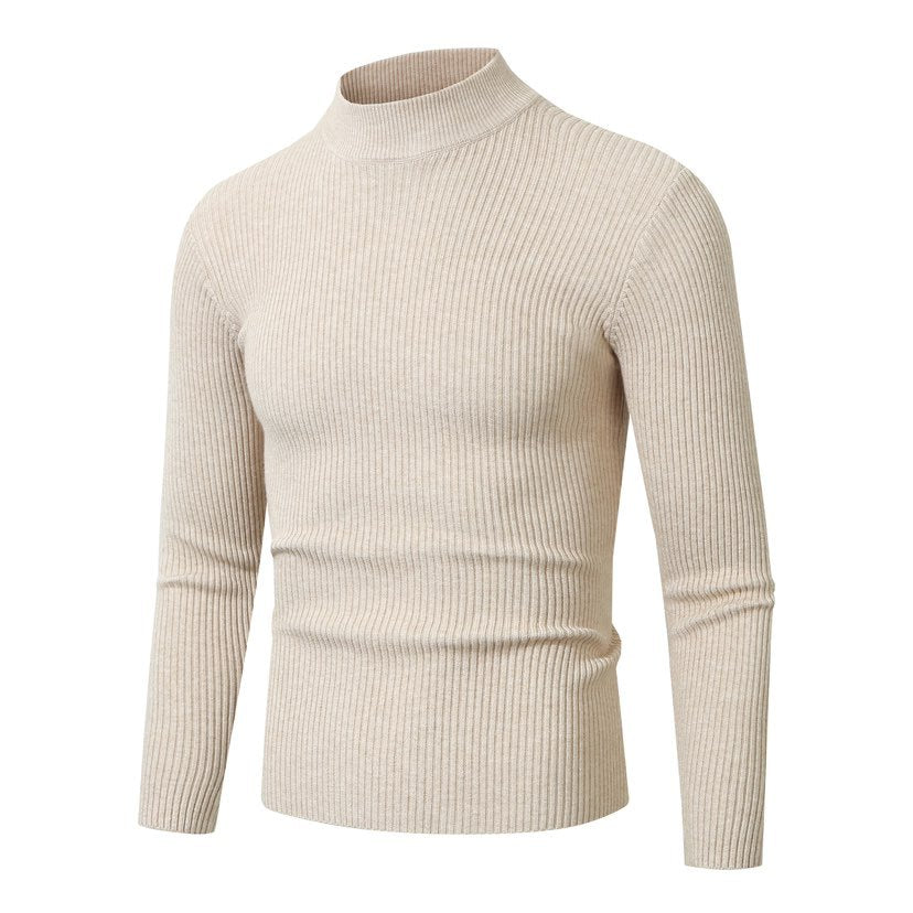 Herren Rollkragenpullover aus hochwertiger Rippenstruktur Echoarchiv