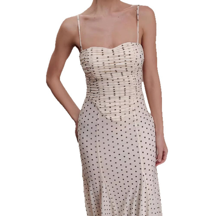 Damen Midi-Party-Kleid mit Rüschendetails und transparenter Stoffstruktur Echo Archiv