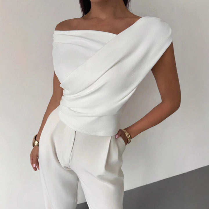 Damen Wickeloberteil mit weichem Stoff und elegantem Design Echoarchiv