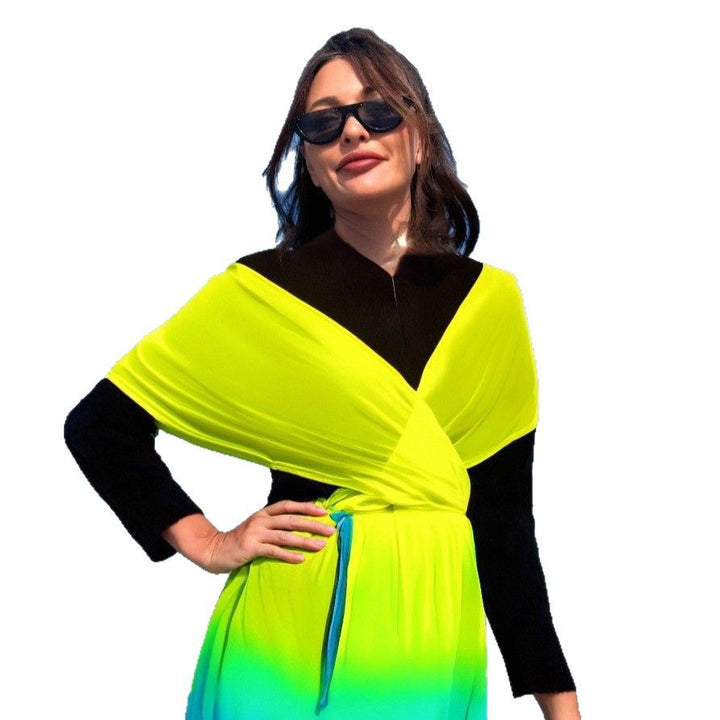 Damen Strandkleid mit Wickel- und Farbverlauf Echo Archiv