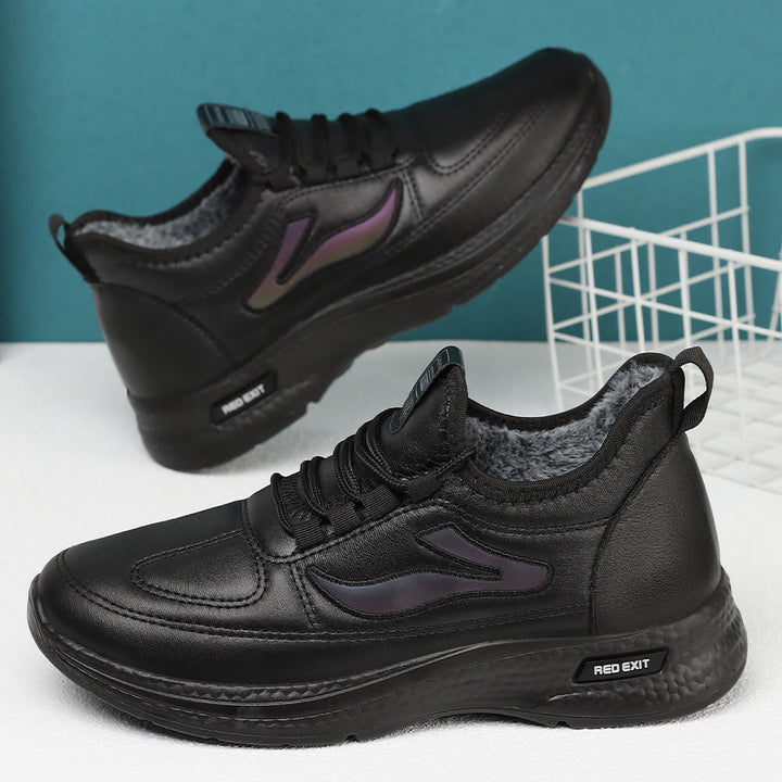 Damen Sportliche Lammfell-Sneaker mit rutschfester Sohle Echo Archiv