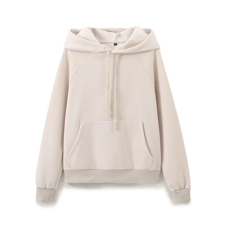 Damen nan lässiger Kapuzenpullover mit Kängurutasche Raglanärmeln und angerauter Innenseite Echo Archiv