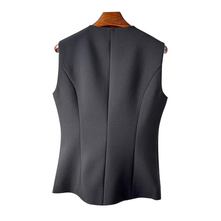 Damen Stilvolle ärmellose Blazer-Weste Echoarchiv