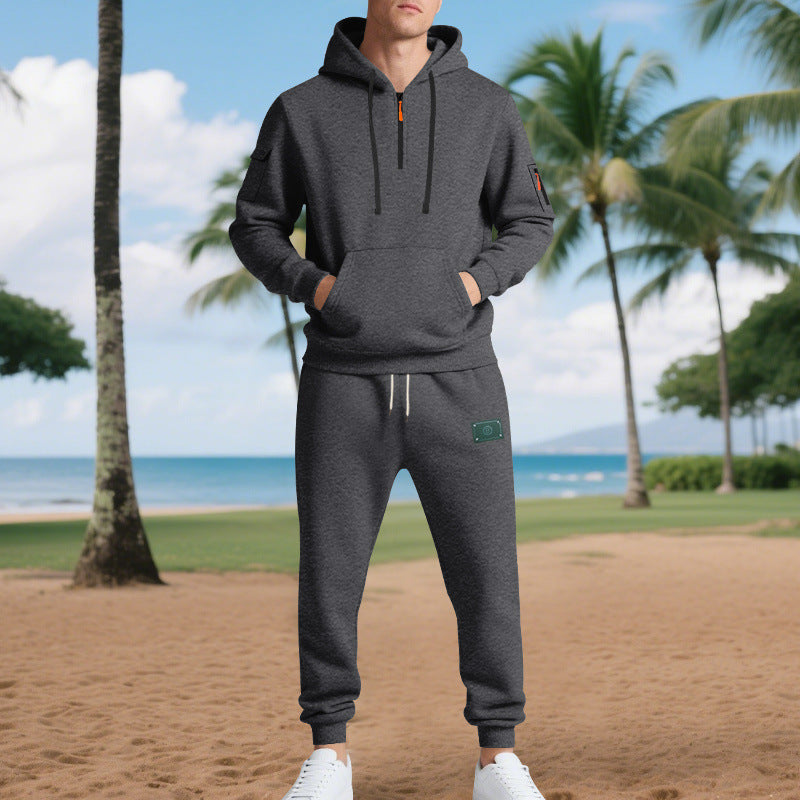 Herren Freizeit-Sweatset mit praktischen Taschen und Kordelzug Echoarchiv