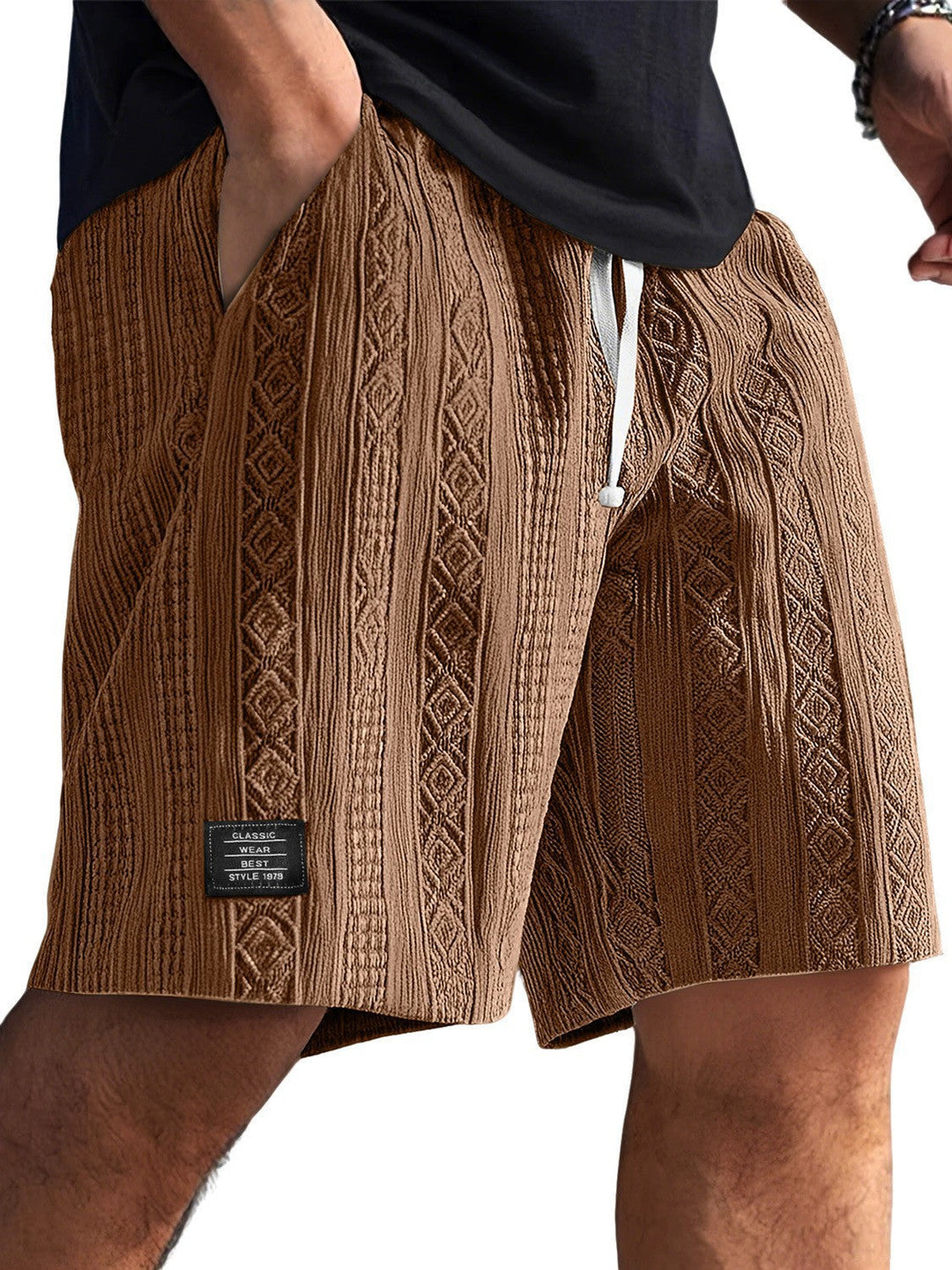 Herren Stilvolle Freizeithosen im lässigen Strickdesign Echoarchiv