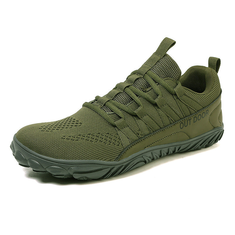 Herren leichte Outdoor-Trailrunning-Sneaker mit atmungsaktivem Strickoberteil, verstärkter Zehenkappe und griffiger Offroad-Laufsohle – Norré