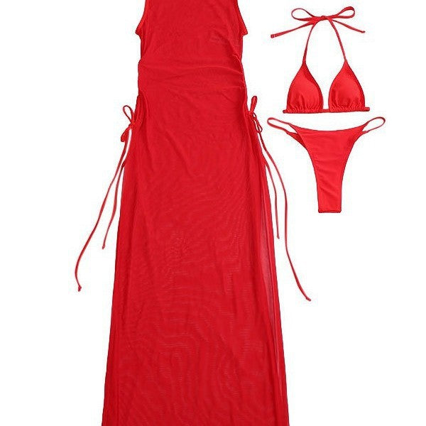 Damen Lässiges Strandkleid mit verstellbaren Riemen Echo Archiv