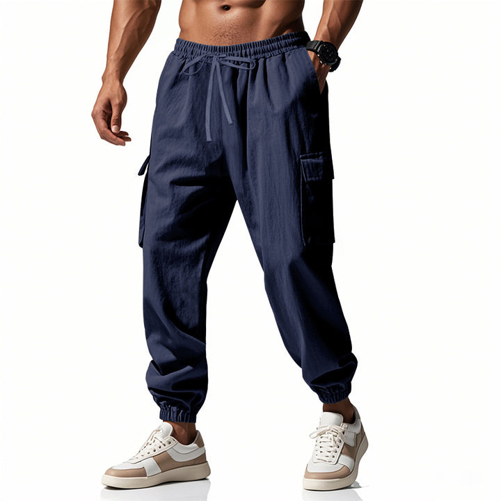 Herren Cargo-Jogginghose mit elastischem Bund und multifunktionalen Taschen Echoarchiv