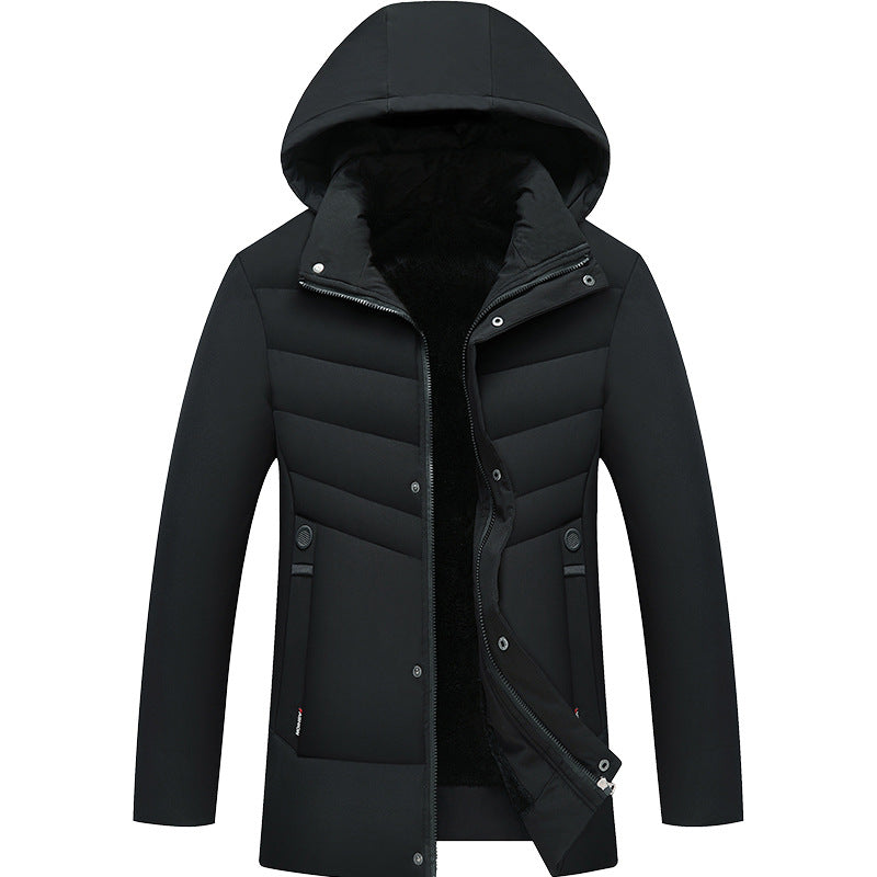 Herren Praktische Winterjacke mit Kapuze und edlen Steppdetails Echo Archiv