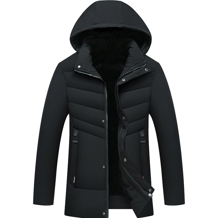 Herren Praktische Winterjacke mit Kapuze und edlen Steppdetails Echo Archiv