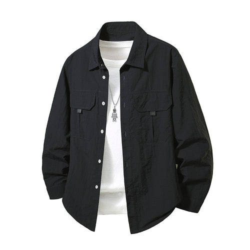 Herren Lässige Hemdjacke Echo Archiv