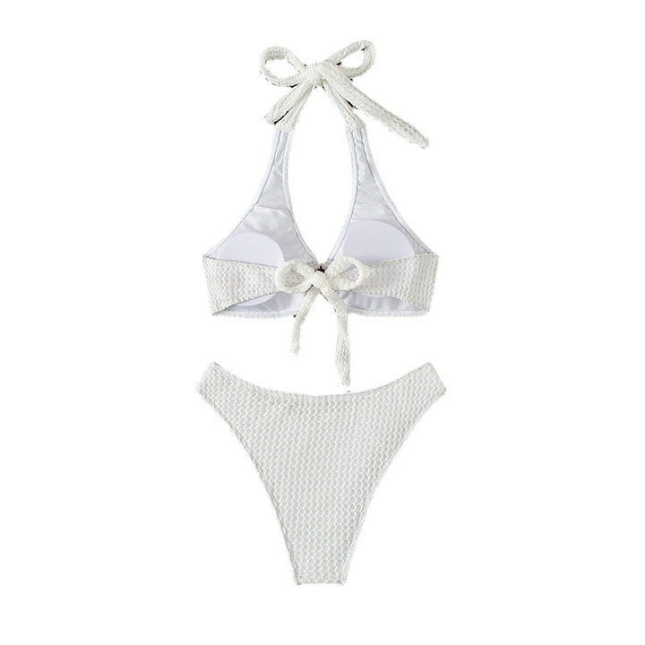 Damen Hochgeschnittener Triangel-Bikini mit Ringdetail Echo Archiv