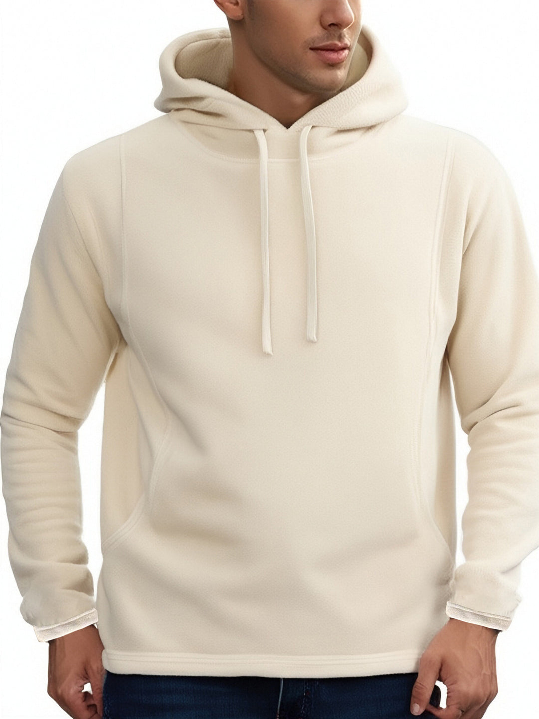 Herren Fleece Kapuzenpullover mit modischem Schnitt und seitlichen Reißverschlüssen Echoarchiv