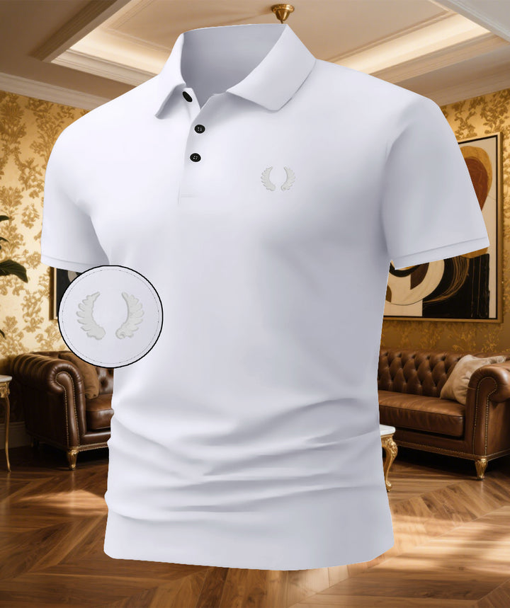 Herren Poloshirt mit klassischem Design und atmungsaktivem Stoff Echoarchiv