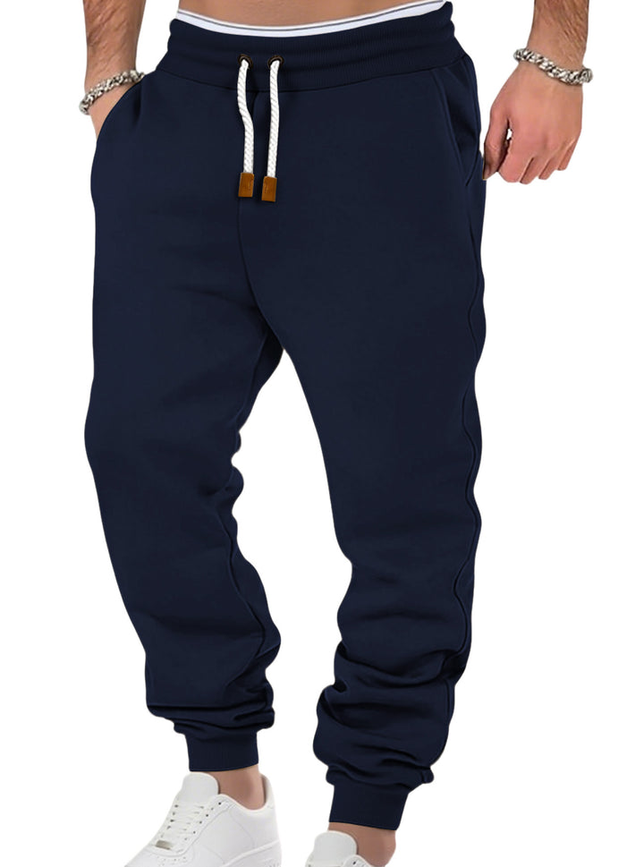 Herren nan komfortable Jogginghose aus hochwertiger Baumwollmischung mit elastischem Bund Kordelzug und Bündchen Echo Archiv