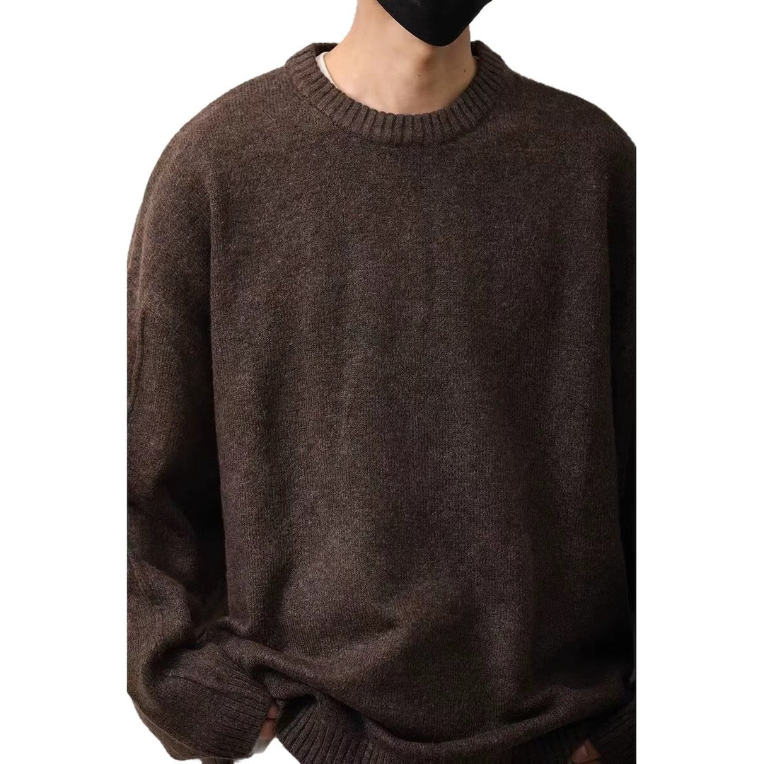 Herren Gemütlicher Oversized Pullover Echoarchiv