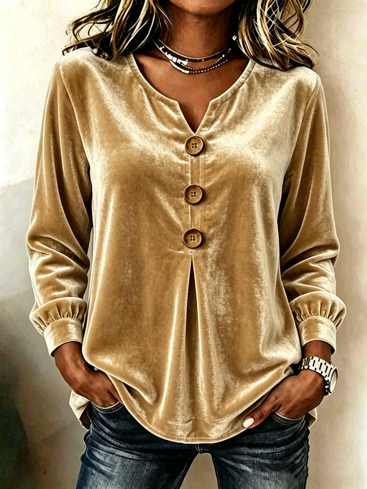 Damen Elegante und komfortable Veloursbluse Echo Archiv