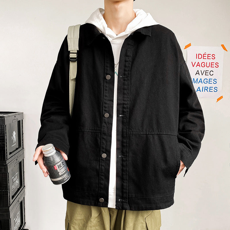 Herren Lässige Overshirt Jacke Echoarchiv