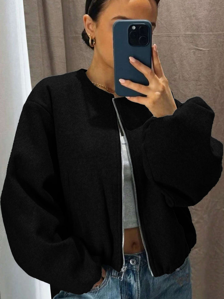 Damen Sportliche Bomberjacke Echo Archiv