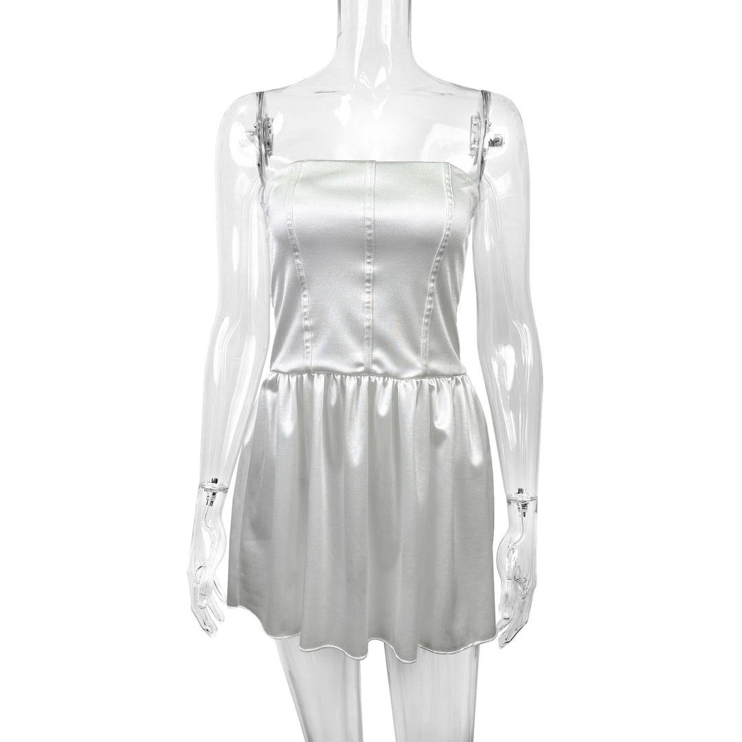 Damen Abendkleid mit tailliertem Oberteil und fließendem Rock Echo Archiv