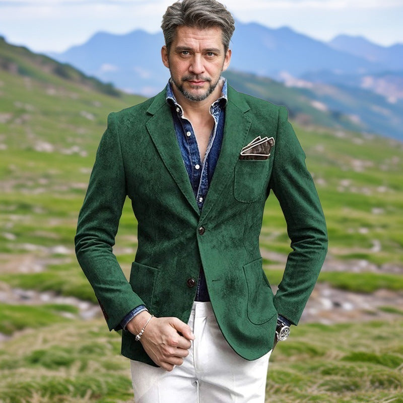 Herren Samt-Blazer mit eleganter Schnittführung Echoarchiv