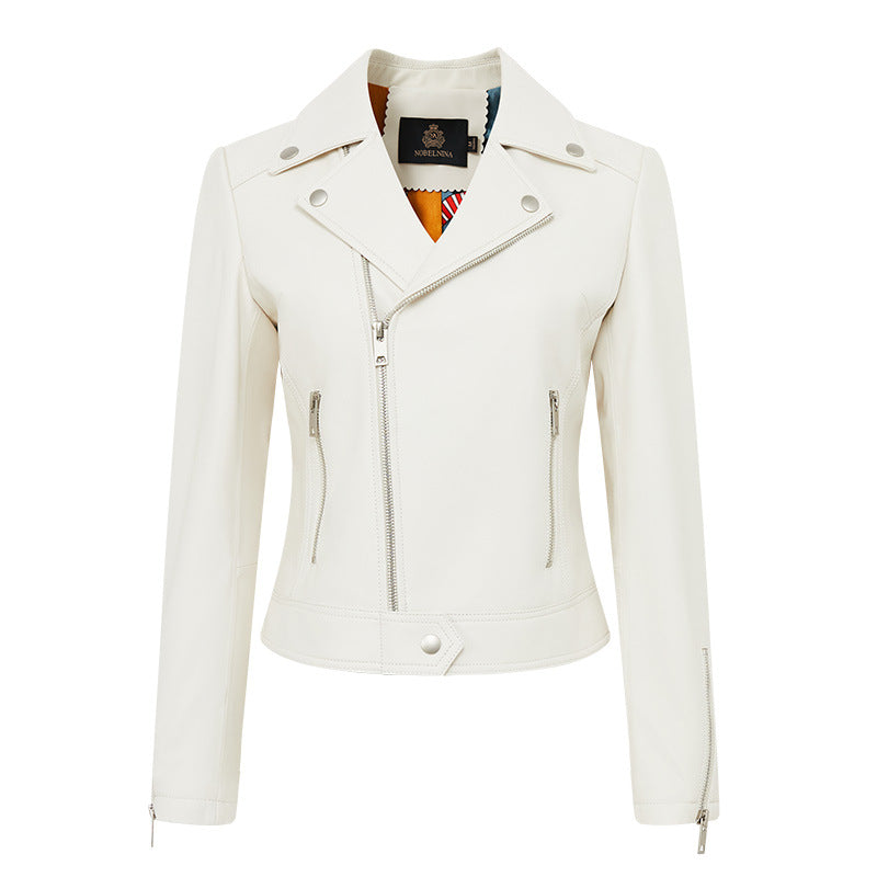Damen Stylische Lederjacke im Biker-Stil Echo Archiv
