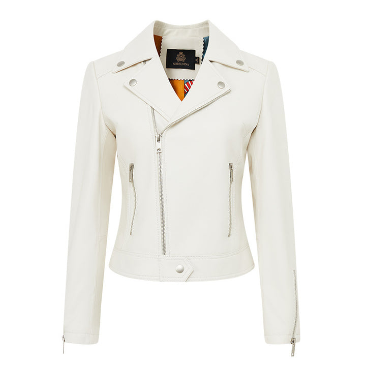 Damen Stylische Lederjacke im Biker-Stil Echo Archiv