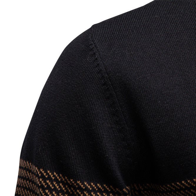 Herren Pullover mit Stehkragen und Reißverschluss Echoarchiv