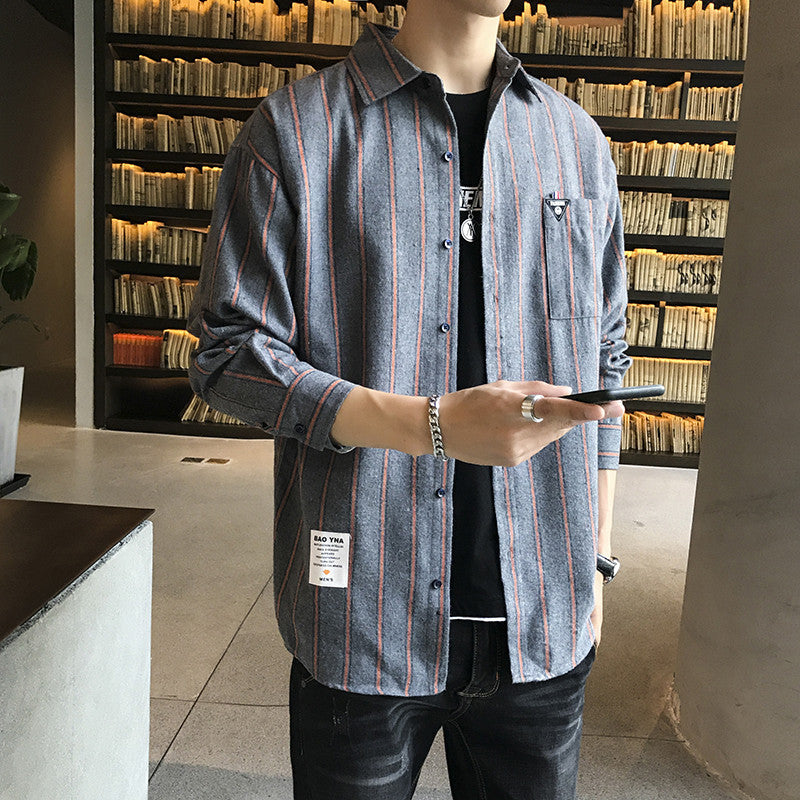 Herren modernes kariertes Overshirt Echoarchiv