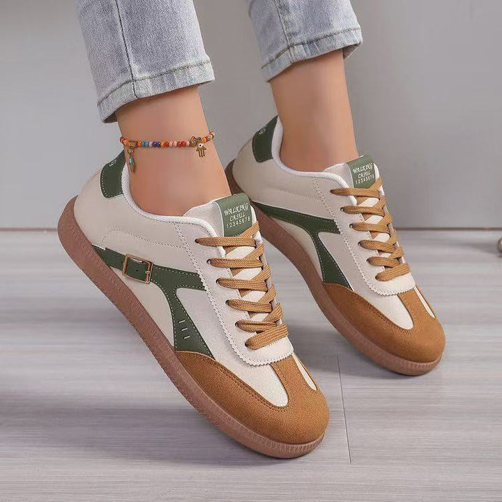 Damen Retro-Sneaker mit Gummisohle, leichtem Textilfutter und Komfortfußbett – Névara