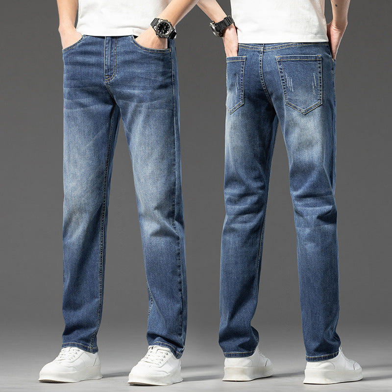 Herren lässige Denim-Jeans mit bequemem Schnitt und tiefen Taschen Echoarchiv
