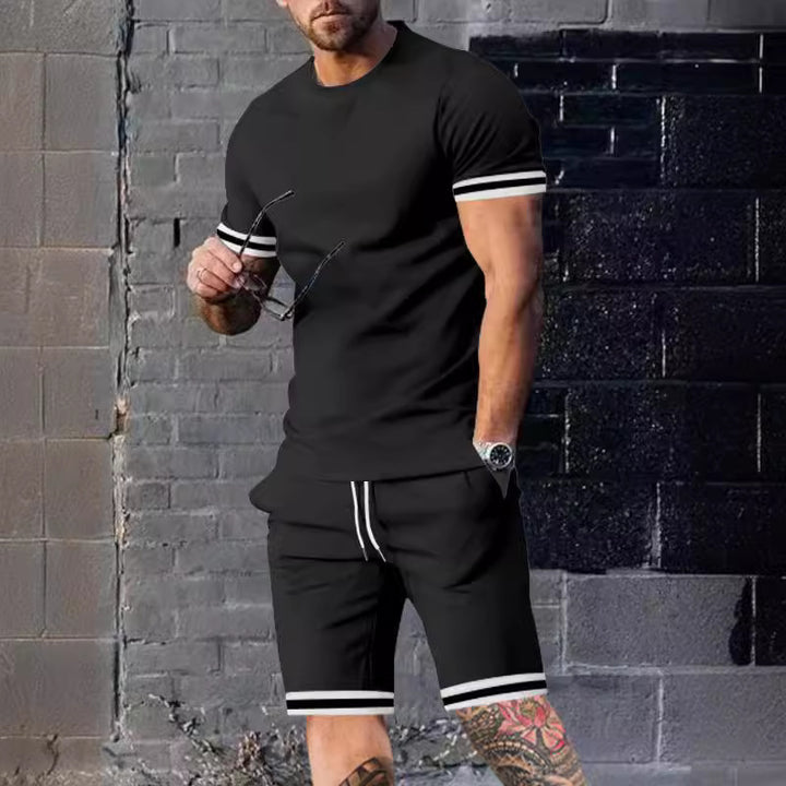 Herren Sportliches Freizeitset mit Kurzarmshirt und Short Echoarchiv