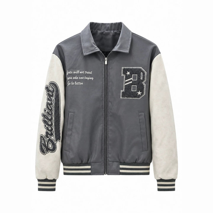 Herren Modische Bomberjacke mit Logo-Details Echo Archiv