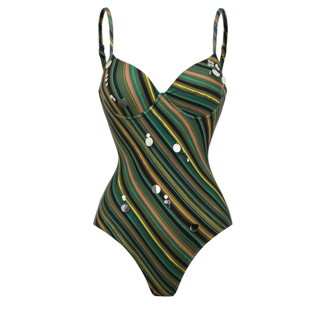 Damen Badeanzug und Strandrock Set Echo Archiv