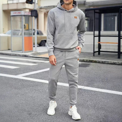 Herren lässiges Hoodie-Set mit stylischen Details Echoarchiv