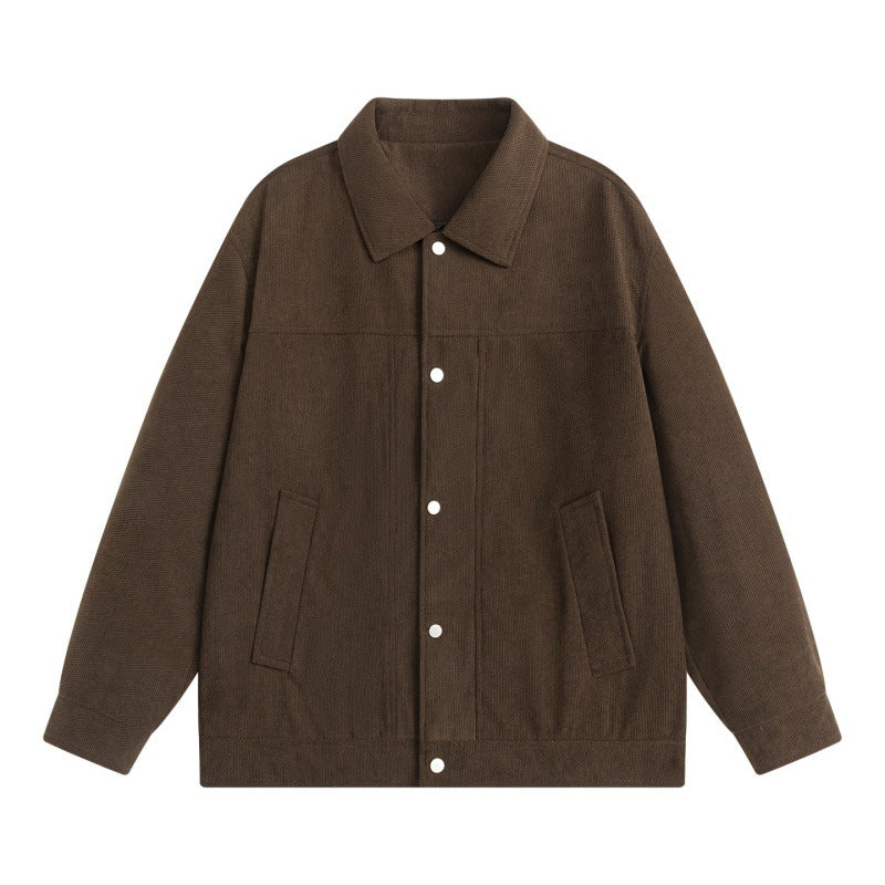 Herren Overshirt-Jacke im Utility-Design mit Druckknopfleiste und aufgesetzten Eingrifftaschen Echoarchiv