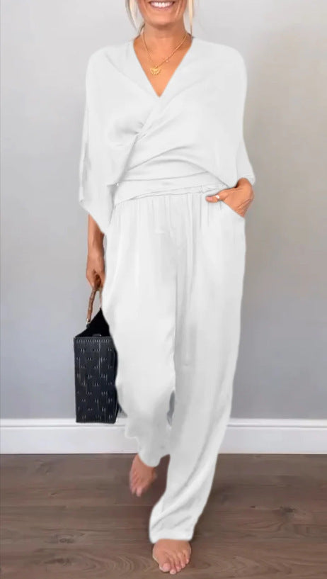 Damen elegantes und bequemes Jumpsuit Set Echoarchiv