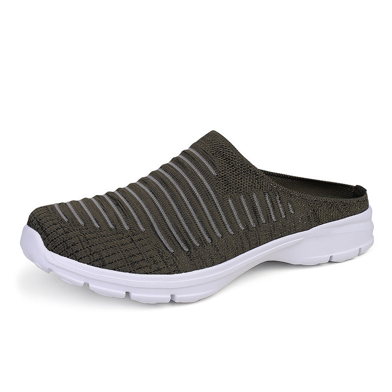 Damen nan gestrickter Schlupf-Clog mit stoßdämpfender EVA-Zwischensohle und ergonomischer Fersenstütze Echo Archiv