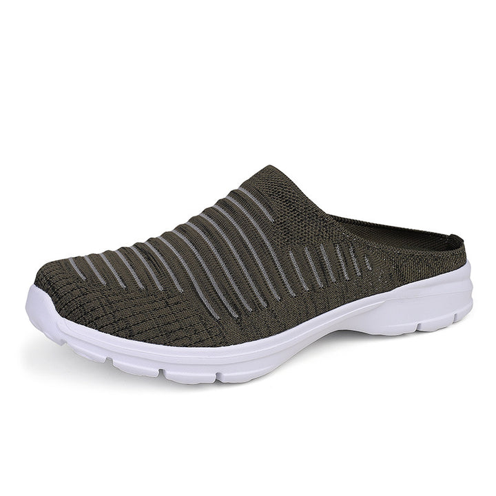Damen nan gestrickter Schlupf-Clog mit stoßdämpfender EVA-Zwischensohle und ergonomischer Fersenstütze Echo Archiv