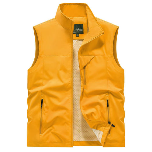 Herren Atmungsaktive Softshell-Outdoorweste mit Mesh‑Innenfutter und Reißverschlusstaschen – Marzano